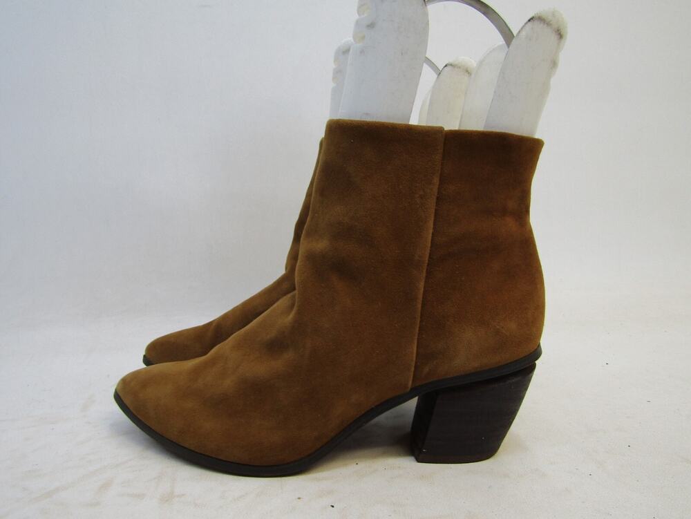 Vince Camuto Womens Size 6.5 M Brown Suede Zip Ankle Fashion Boots Bootie